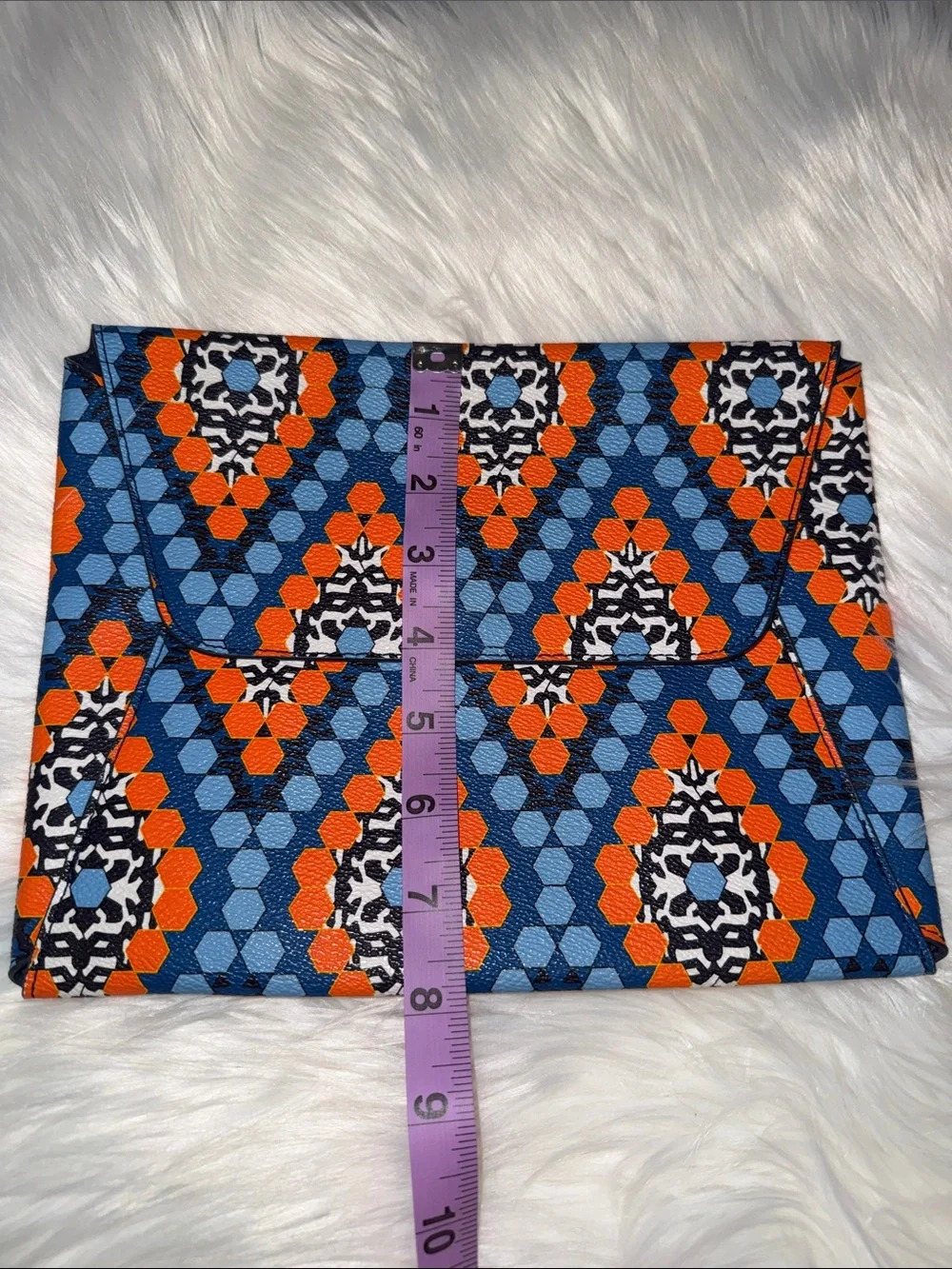 Vera Bradley Blue and Orange Geometric Tablet Sleeve